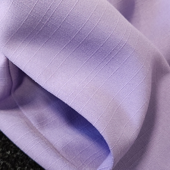 60s 70s Era Vintage Lilac Lady Carol polyester crossover button dress - Picture 8 of 10